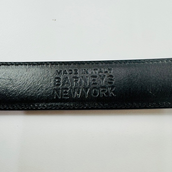 Barneys New York black belt with gold buckle main image 6